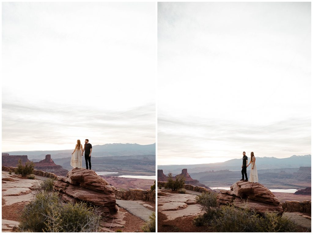 Sunrise Engagement Session in Moab