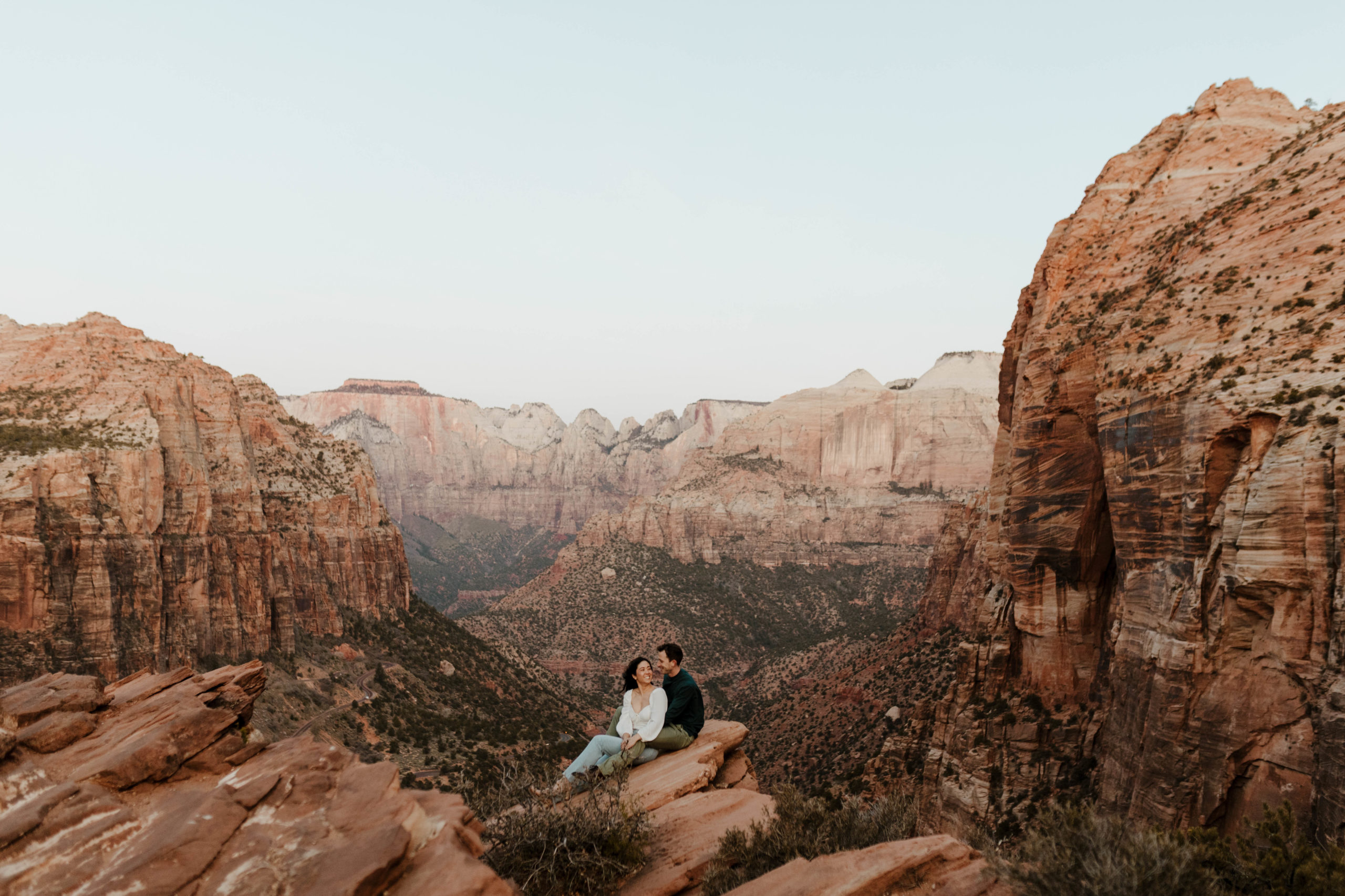Sunrise Engagement Session at Canyon Overlook