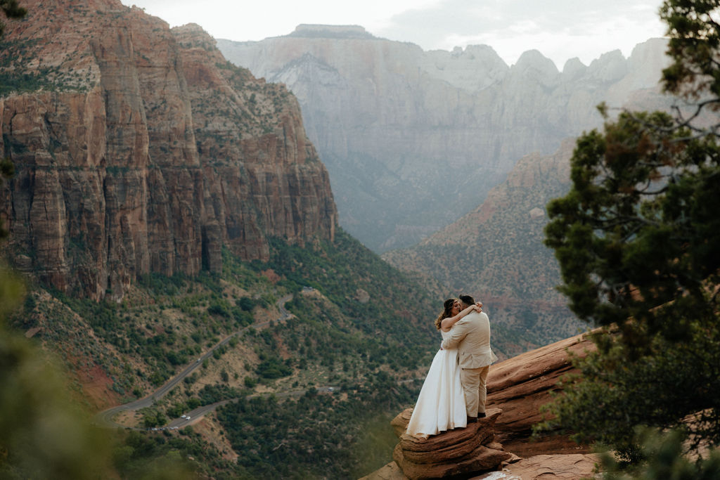 Sunset Elopement at Canyon Overlook